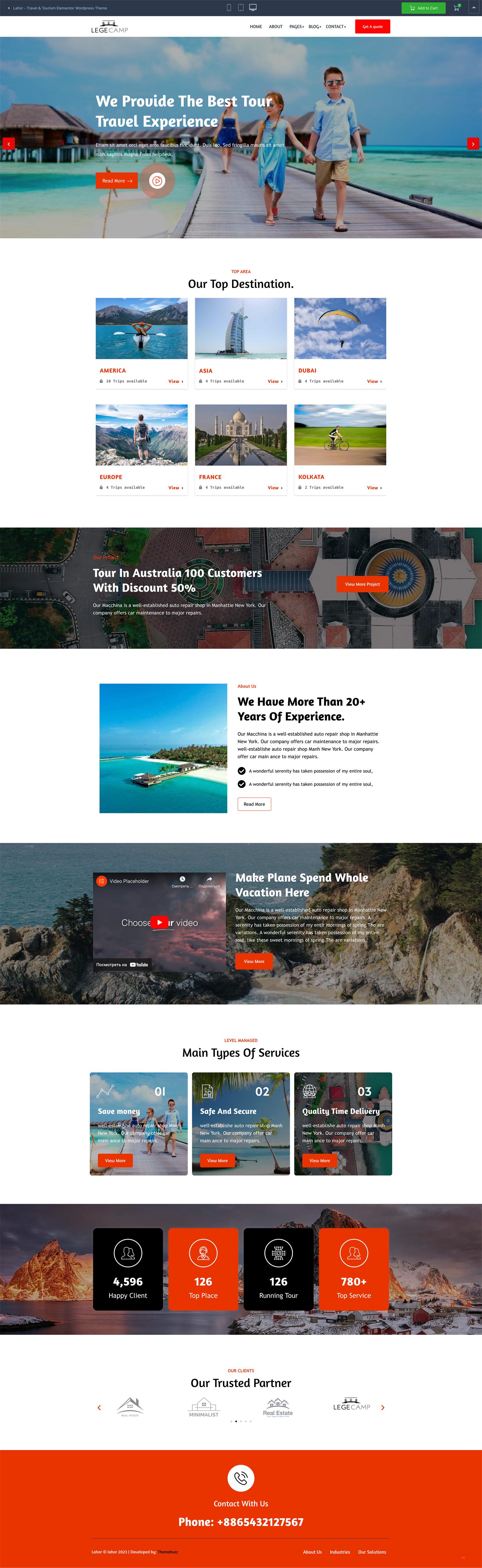 Lahor Wordpress template