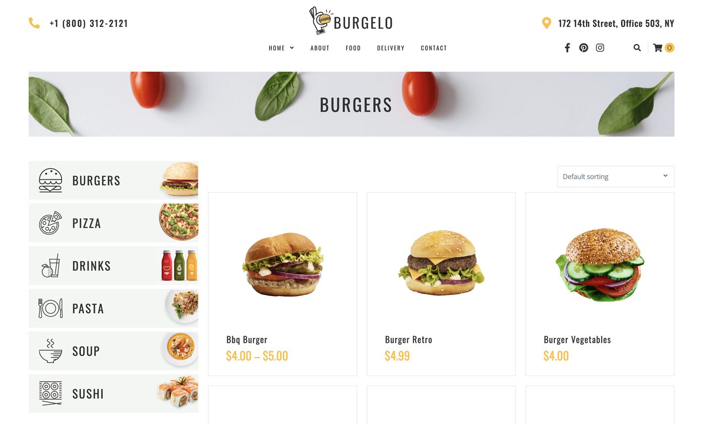Food Delivery ECommerce Burgelo